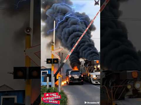 Train Crashes In Small Railroad Crossing Train Traincrashes Railroad Gta Roblox Railway 