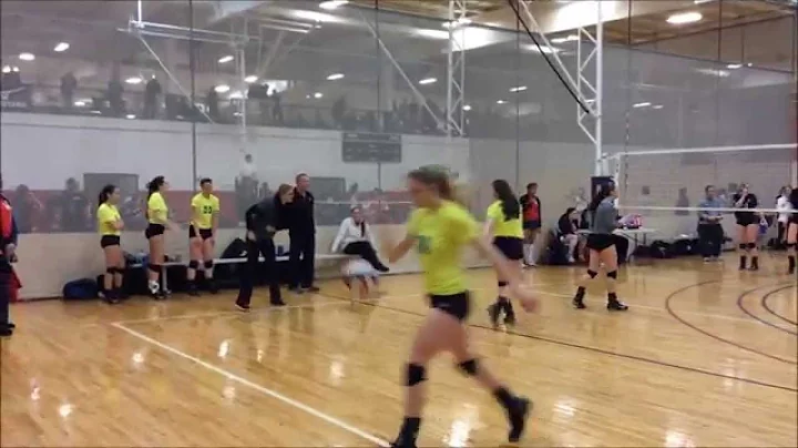 Alayna Maslinski # 28 Five Consecutive Jump Serves...