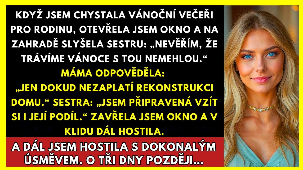 Věšela jsem vánoční světýlka, když jsem zaslechla, jak moje máma se sestrou plánují, že mě po dokončení rekonstrukce, kterou jsem zaplatila, vydědí. „Celé dědictví připadne tobě,“ řekla máma...