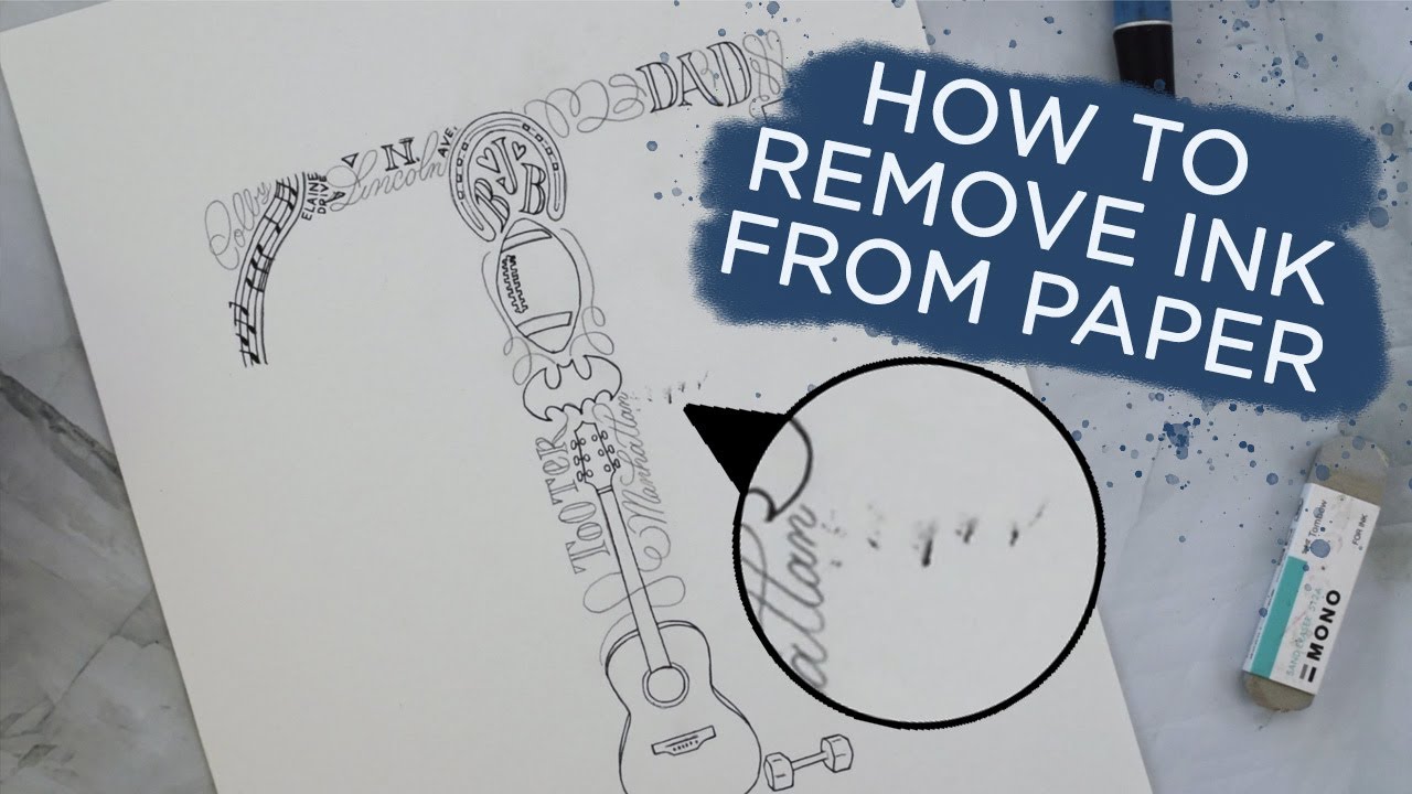 How to Remove Ink From Paper (Scraping Method) 