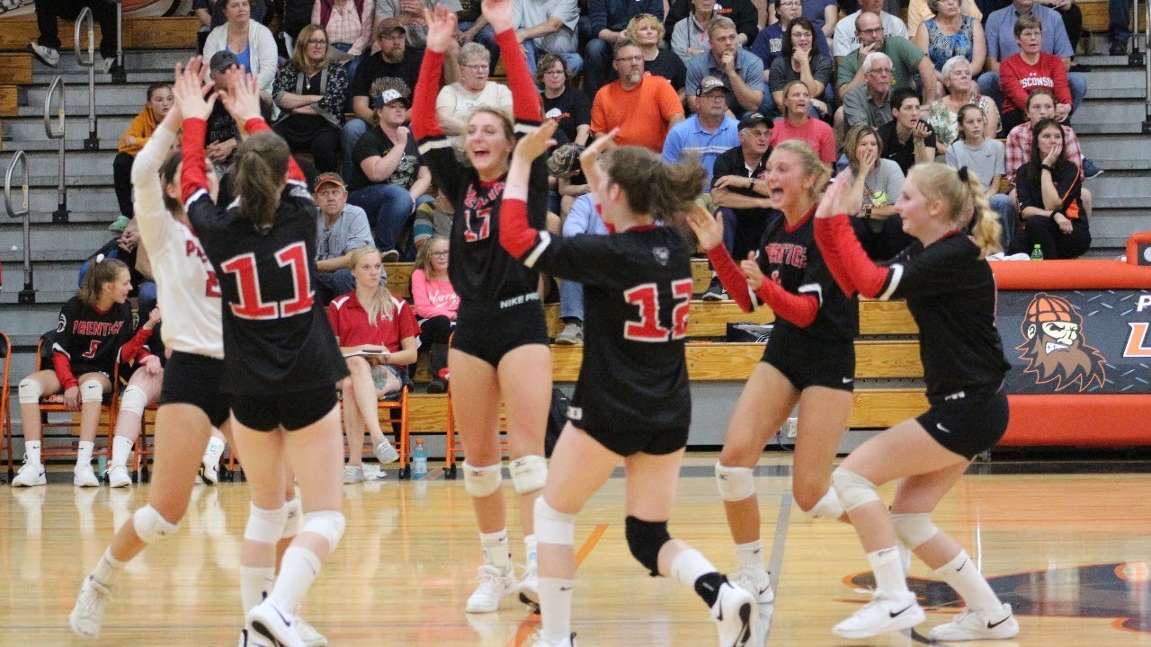 HS Volleyball Prentice Buccaneers vs Athens Bluejays YouTube
