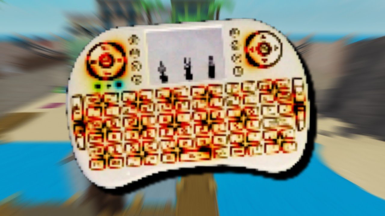 playing roblox with the SMALLEST KEYBOARD EVER.. YouTube