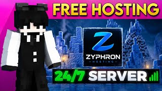 BEST FREE MINECRAFT SERVER HOSTING 🤯|| 10GB FREE SERVER || ZYPHRON HOSTING 