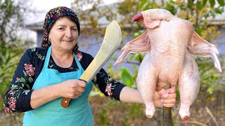 Grandma Roasted a Giant Turkey in the Tandoor!  Prepare to be Amazed by the Outcome!