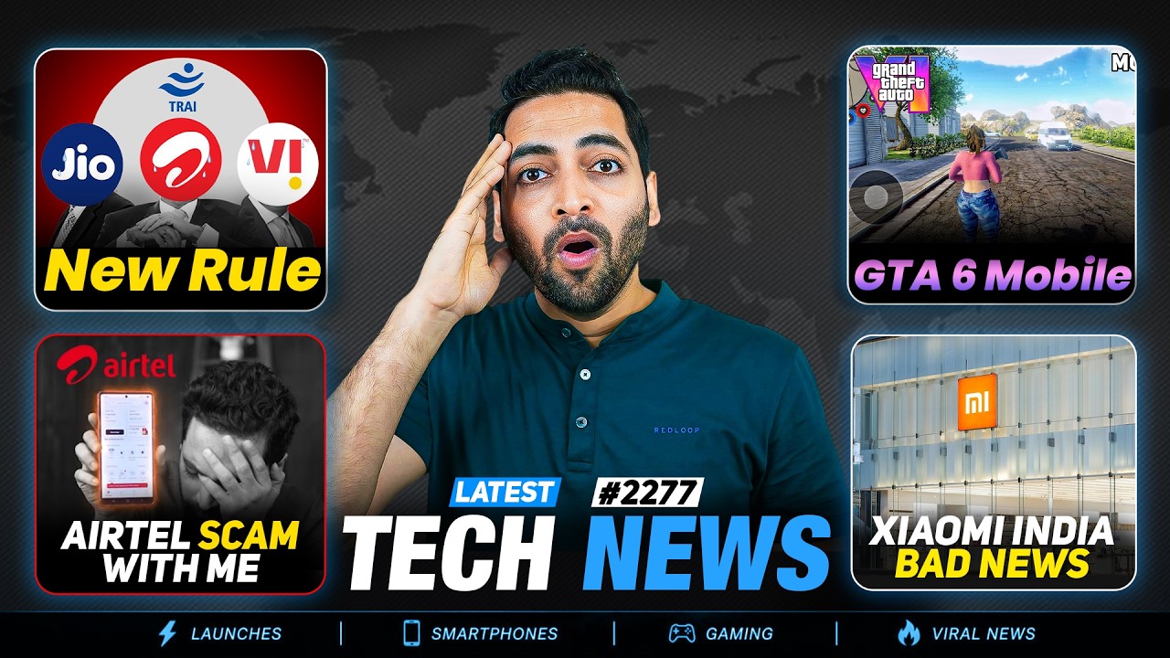 Jio-Airtel-Vi New Rule😍,GTA 6 Mobile Coming🤯,iQOO 16 India Launch,Xiaomi Big Bad News😭,GT 50 Pro