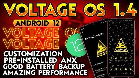 Voltage OS v1.4 For Redmi Note 7 Pro | Voltage OS Android 12 | Performance With Customizetion