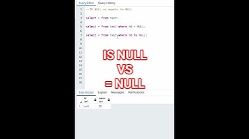 What is {IS NULL vs = to NULL} #sql #beginner #postgresql #sqlserver #sqlservertutorial #sqlquery