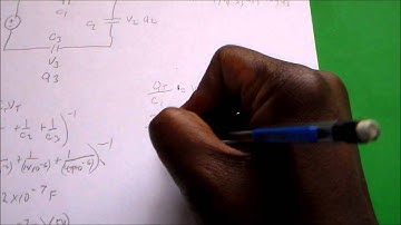 How to Calculate DC Voltage and Charge in a Series Capacitor Circuit