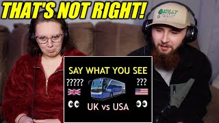 Americans React to BRITISH vs AMERICAN English! **50 DIFFERENCES**
