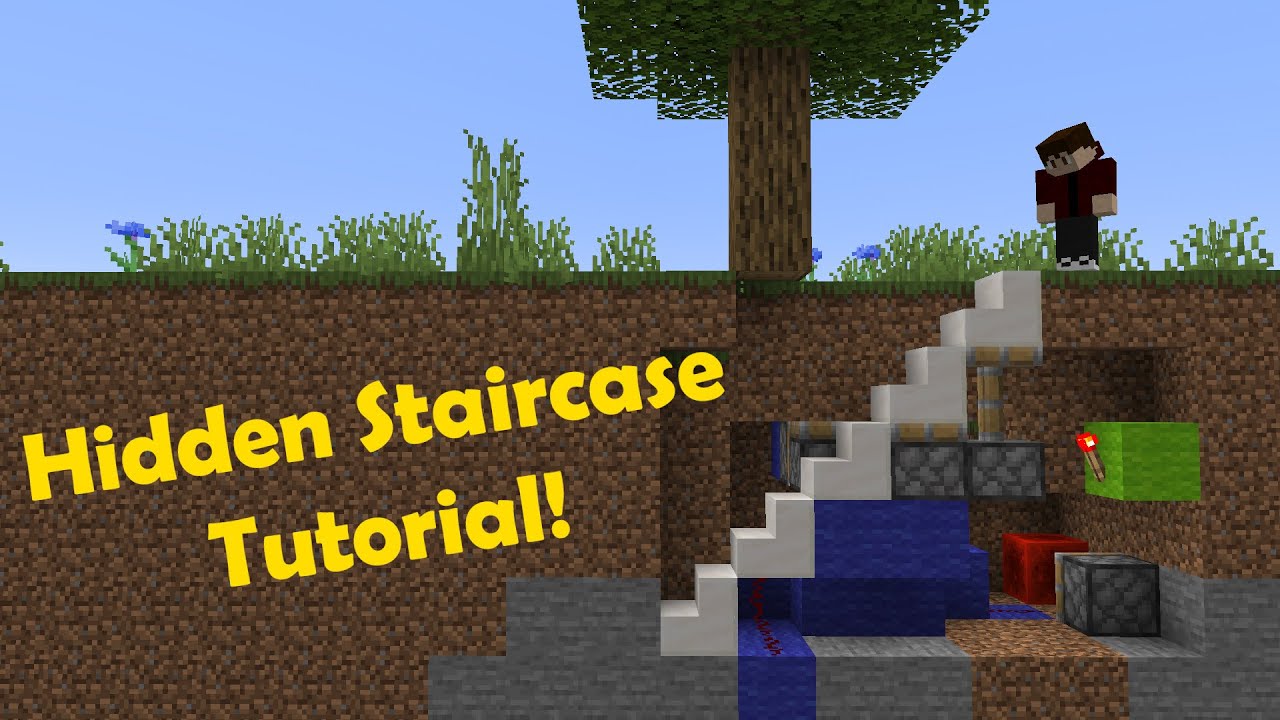 Minecraft - Easy Completely Hidden Stairs With Secret Lever. : 7 Steps -  Instructables