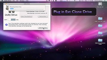 Dolly Drive Clone update (For Legacy Time Machine Only)