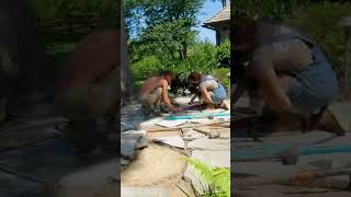 Patio Relay #timelapse #landscape #renovation