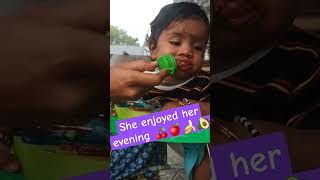 7month old baby eating pomegranate with fruit nibbler ??? || Subscribe for more videos ||