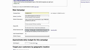 Setting up a 7Search Campaign