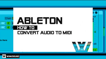 Ableton Live: Convert Audio Files to MIDI Clips | WinkSound