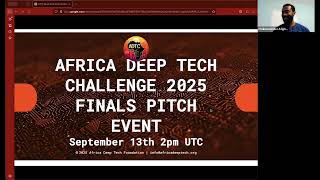 Africa Deep Tech Challenge 2025 Finals Pitch Event