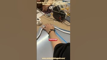 How to make led mirror with 96W touch sensor switch driver at home.#touchsensor #touchswitch #led