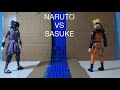Naruto vs sasuke  stop motion animation anime