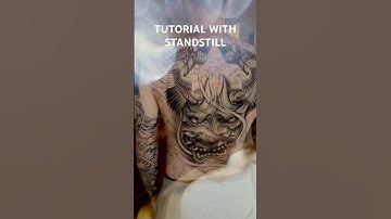 Extending a healed tattoo with transfer film #tattoostencil #tattoo