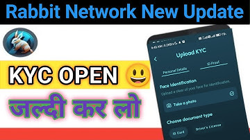 Rabit Network KYC Open|Apna KYC cheak कर लो|limited KYC open rebbit network mining@Cryptotabrez