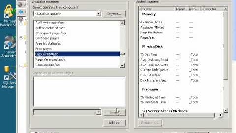 Perfmon Performance Report for SQL Server