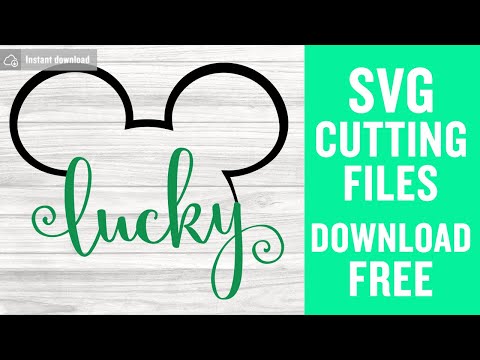 Mickey Lucky Svg Free Cutting Files for Cricut Instant Download