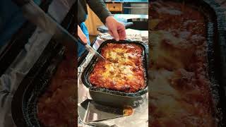 Yummy Costco Lasagna and Garlic Bread for Dinner shorts ytshorts shortsvideo lasagna