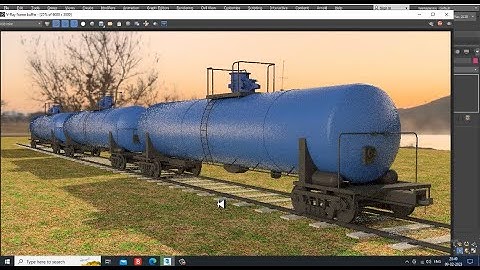 3Dsmax Tutorials, Learn Lighting a Rail Oil Container from Scratch in 3dsmax ( Part 11)