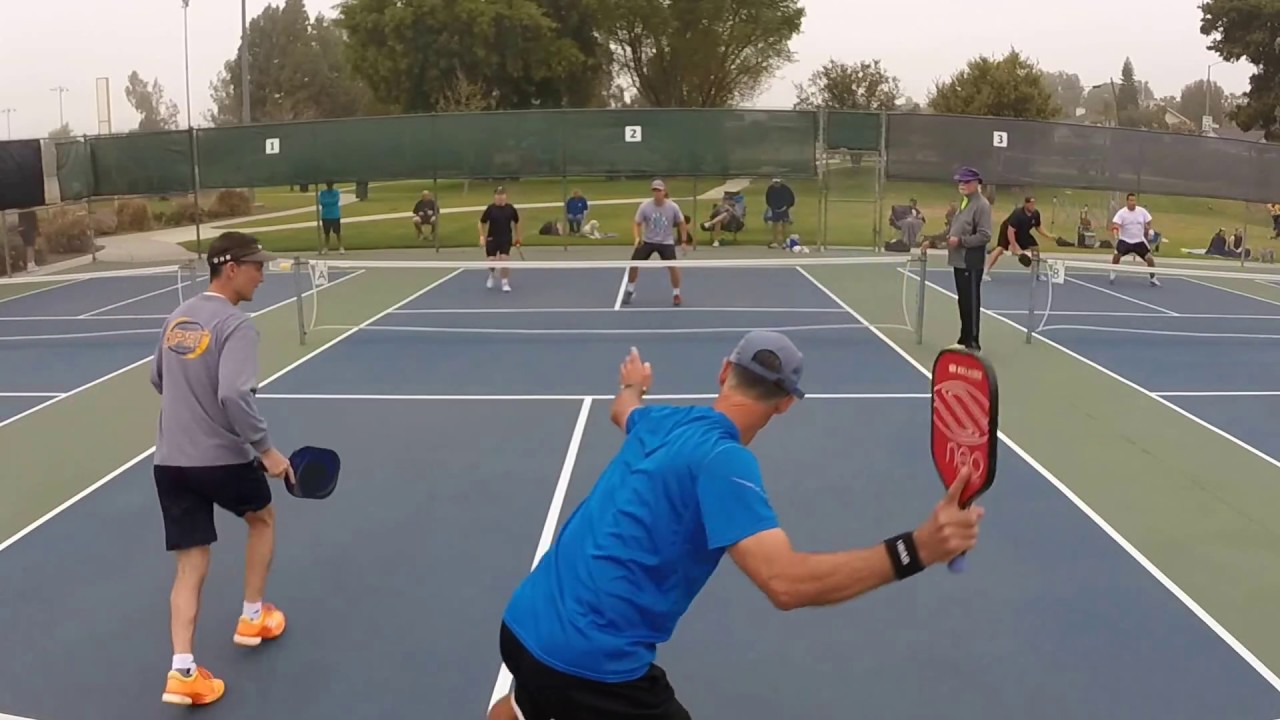 March Madness Pickleball 2017 Callan Dawson/Bob Richland vs  Kevin Booth/Steve Dawson