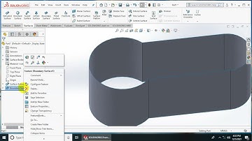 Các lệnh cơ bản của Surface trong Solidworks