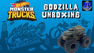 Godzilla Hot Wheels Monster Truck Unboxing Toy Review