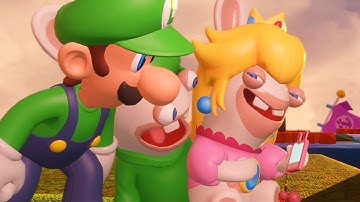 Mario + Rabbids Kingdom Battle - 100% Walkthrough Gameplay Part 7 - Rabbid Kong Boss Fight