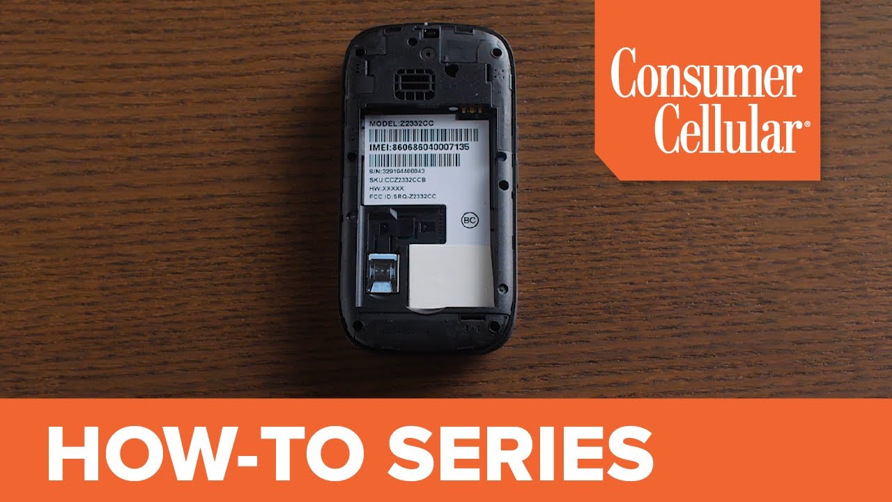 Consumer Cellular Link: Removing and Inserting the SIM Card (13 of 14