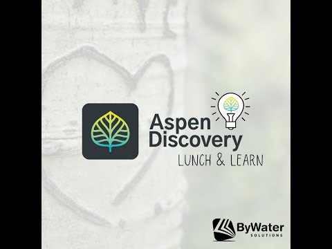 Aspen Discovery Lunch and Learn - 21.03.00