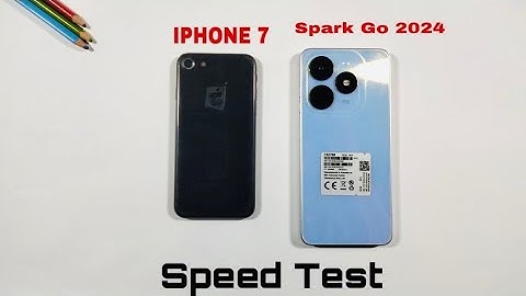 iPhone 7 vs Tecno Spark Go 2024 | Speed Test And Comparison 🔥🔥🔥