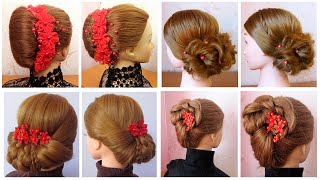 Beautiful & Simple hairstyles for Wedding or Party  4 Gorgeous looks  Coiffures EXPRESS de fêtes