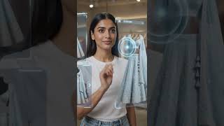 💙 Light Blue Lehenga Choli Magic Transformation | AI Fashion Show 4K ✨
