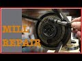 Left/right tilt adjustment repair of Bridgeport style mill