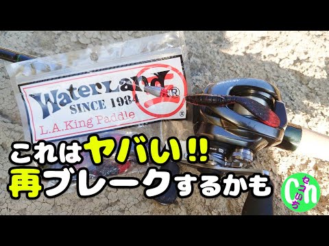 L.A.キングパドルを使ってみた!【ウォーターランド】【バス釣り】【川スモール】【テキサス】【Black bass】 - YouTube