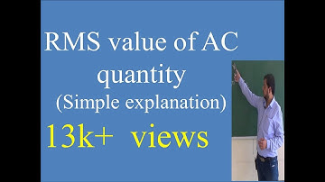 RMS Value of AC | Derivation by Prof. Irfan Mujawar