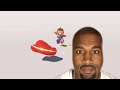Mario throws his hat at Kanye west