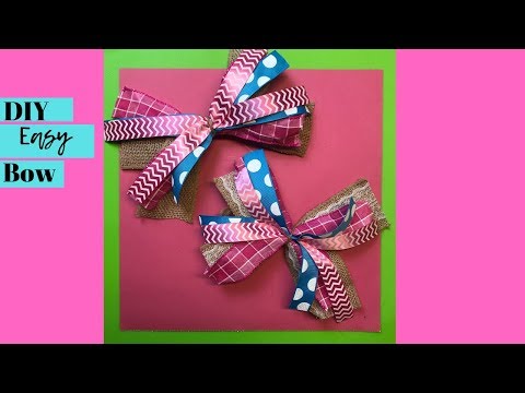 How to Make a Bow The Super Easy Way!