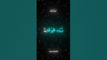 ولا تخزني يوم يبعثون #قرآن #قران_الكريم #قران_كريم #ياسر_الدوسري #تلاوة_خاشعة