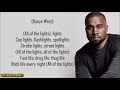 Kanye west  all of the lights ft rihanna elly jackson kid cudi  fergie lyrics