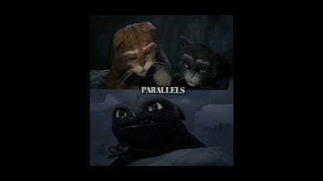 Puss in Boots and HttyD parallel… | #httyd #pussinboots #dragons #parallel #fyp #shorts #edits