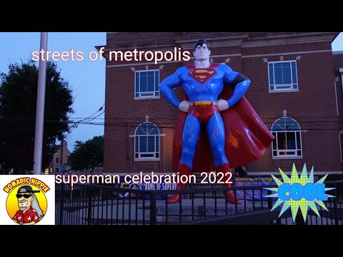 walking the streets at superman celebration 2022 metropolis Illinois