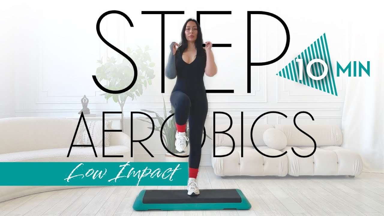 10 Min Low Impact Step Aerobics Workout for Beginners - YouTube
