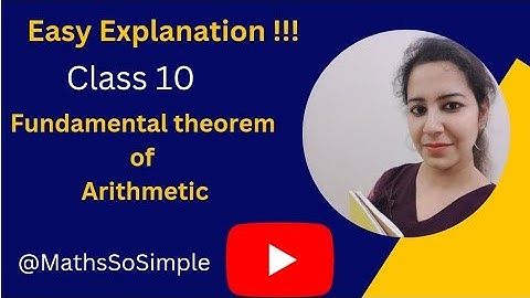 👆🏻Fundamental Theorem of Arithmetic - Easiest Explanation #class10maths @MathsSoSimple
