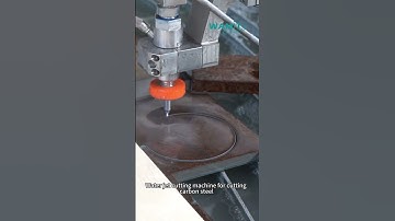 Water jet cutting machine for cutting carbon steel
