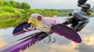 Fishing a BIRD LURE for BIG BASS!
